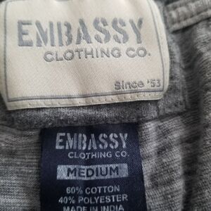Embassy Clothing Co. Gray  Pajama  Sleep Pants